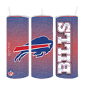 BUFFALO BILLS DESIGN 20 OZ. DRINK TUMBLER SUBLIMATION STAINLESS STEEL