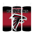 ATLANTA FALCONS DESIGN 20 OZ. DRINK TUMBLER SUBLIMATION STAINLESS STEEL $20.00
