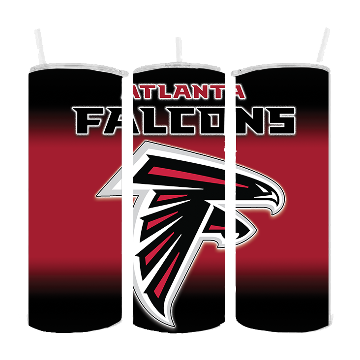 ATLANTA FALCONS DESIGN 20 OZ. DRINK TUMBLER SUBLIMATION STAINLESS STEEL $20.00