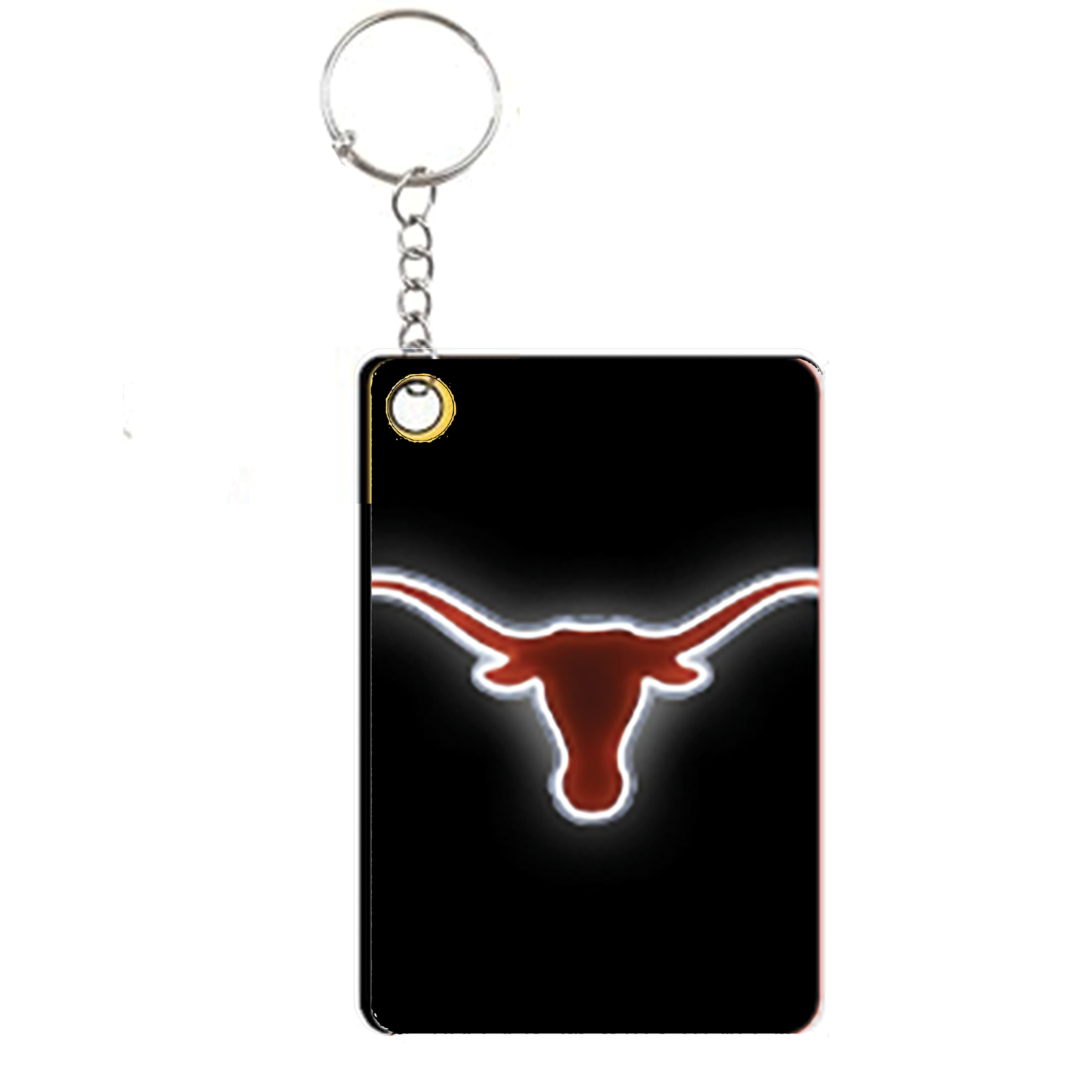 Texas Longhorns Logo Black Keychain Accessories 1pc