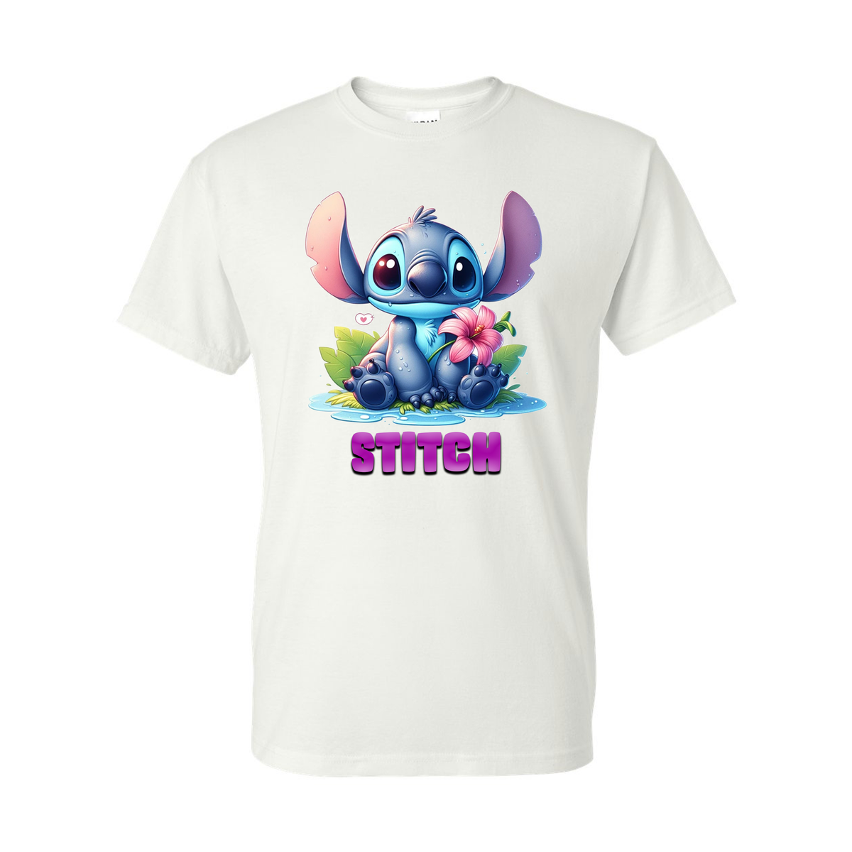 Stitch Design DTF Print Graphic Tee Short Sleeve Adult/Kid
