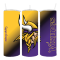MINNESOTA VIKINGS DESIGN 20 OZ. DRINK TUMBLER SUBLIMATION STAINLESS STEEL
